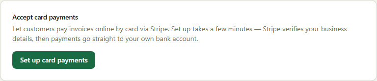 An SJMS invoice with a Pay online link for the customer